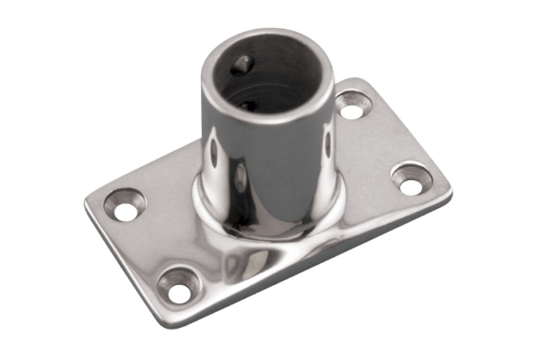 Stainless Steel Rectangular Base - 90 Degree Angle, Railing and Bimini, S3651-0900, S3651-0901